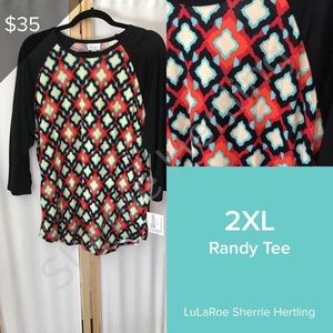 LuLaRoe Randy baseball tee